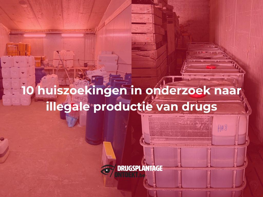 Turnhout - Vijf aanhoudingen in onderzoek naar illegale productie van drugs